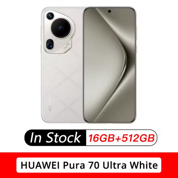 2024 Huawei Pura 70 Ultra 6.8inch 120HZ OLED Kirin 9010 Octa Core 50MP OIS Cameras NFC OTA 100W Fast Charge 5200mAh HarmonyOS4.2