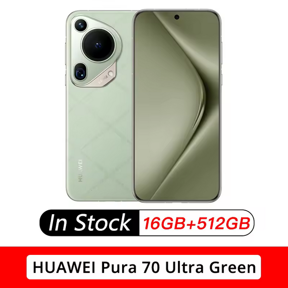2024 Huawei Pura 70 Ultra 6.8inch 120HZ OLED Kirin 9010 Octa Core 50MP OIS Cameras NFC OTA 100W Fast Charge 5200mAh HarmonyOS4.2