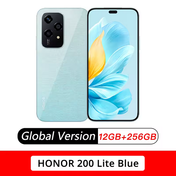 New Original Global Version Huawei Honor 200 Lite LLY-NX1 Snapdragon 680 6.8inches 412 x 1080 6000mAh 35W 108MP NFC HONOR