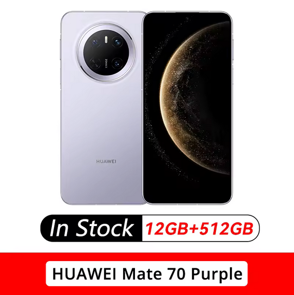 Original Huawei Mate 70 Cell Phone 50MP Rear Four Cameras 6.7" OLED 120Hz 5300mAh 66W Wired 50W Wireless HarmonyOS 4.3 NFC