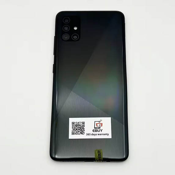 Original Samsung Galaxy A51 4G A515F Mobile Cell Phone Dual SIM 6.5" 4GB+128GB Quad Rear Camera Unlocked Android SmartPhone