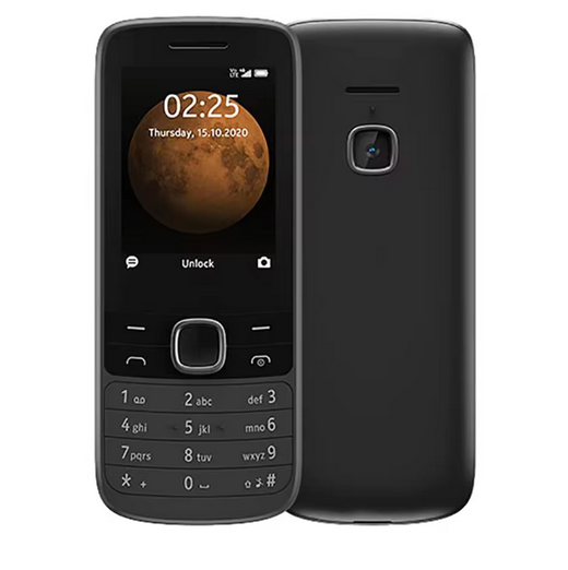 Nokia 215/225 4G Mobile Phone 2.4" Dual SIM Bluetooth FM Radio 1150mAh Long Standby Hebrew Key Feature Push-button used phone