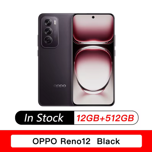 NEW OPPO Reno 12 5G Mobile Phone 6.7" 120Hz Screen Dimensity 8250 Camera 50MP Camera Battery 5000mAh 80W SuperCharge Smartphone