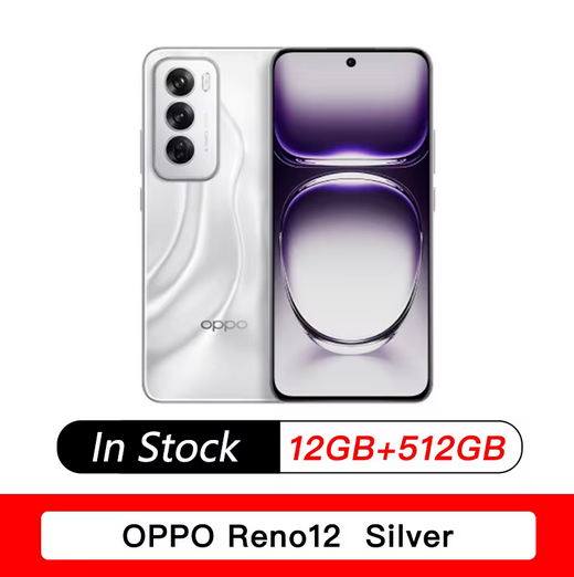 NEW OPPO Reno 12 5G Mobile Phone 6.7" 120Hz Screen Dimensity 8250 Camera 50MP Camera Battery 5000mAh 80W SuperCharge Smartphone