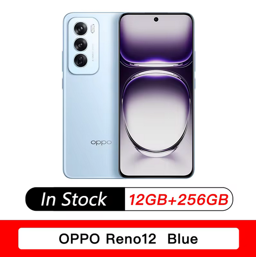 NEW OPPO Reno 12 5G Mobile Phone 6.7" 120Hz Screen Dimensity 8250 Camera 50MP Camera Battery 5000mAh 80W SuperCharge Smartphone