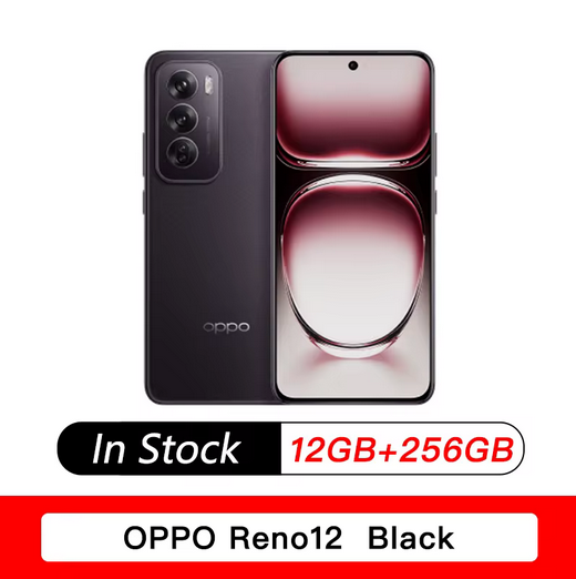 NEW OPPO Reno 12 5G Mobile Phone 6.7" 120Hz Screen Dimensity 8250 Camera 50MP Camera Battery 5000mAh 80W SuperCharge Smartphone