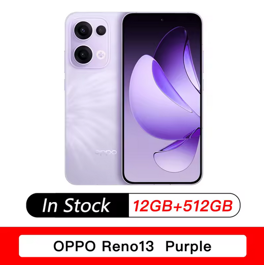 NEW OPPO Reno 13 5G Phone 50MP Rear Camera Dimensity 8350 6.59'' 120Hz AMOLED 5600mAh 80W SuperVOOC NFC OTA