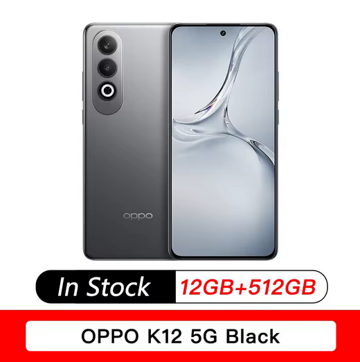 OPPO K12 5G NFC Snapdragon 695Octa Core Smartphone 6.67" 120HzOLED Screen 50MP Triple Camera5500mAh 8ow supervooC