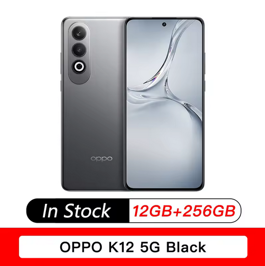 OPPO K12 5G NFC Snapdragon 695Octa Core Smartphone 6.67" 120HzOLED Screen 50MP Triple Camera5500mAh 8ow supervooC