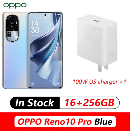 OPPO Reno 10 Pro 5G Mobile Phone 6.74 inch 120Hz AMOLED curved screen Dimensity 8200 Octa Core 100W SuperCharge NFC