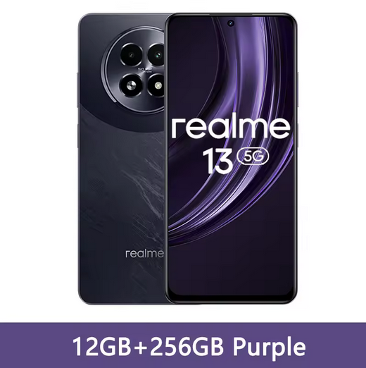realme 13 5G Smartphone 6.72" 120Hz Display 50MP OIS Camera 120Hz LCD Eye Comfort Display 45W Fast Charge 5000mAh Battery IP64