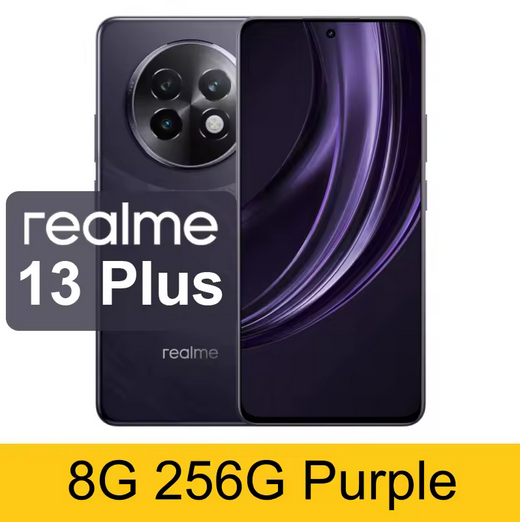 realme 13 Plus 5G Smartphone 5G Chipset 6.67"120Hz OLED Esports Display 80W SUPERVOOC Charge Support Multi-Language Google Play
