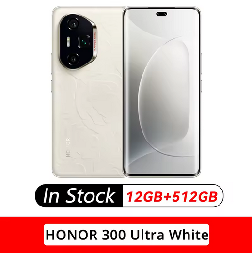 NEW Honor 300 Ultra 5G smartphone Snapdragon8 Gen3 6.78'' 120Hz AMOLED 50MP 5300mAh 100W Fast Charge OTA NFC